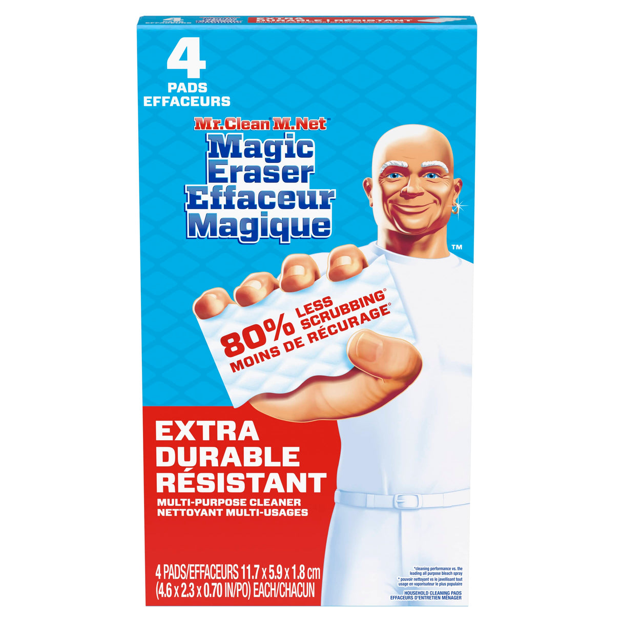 4 Pack Heavy Duty Magic Eraser All Purpose Sponges