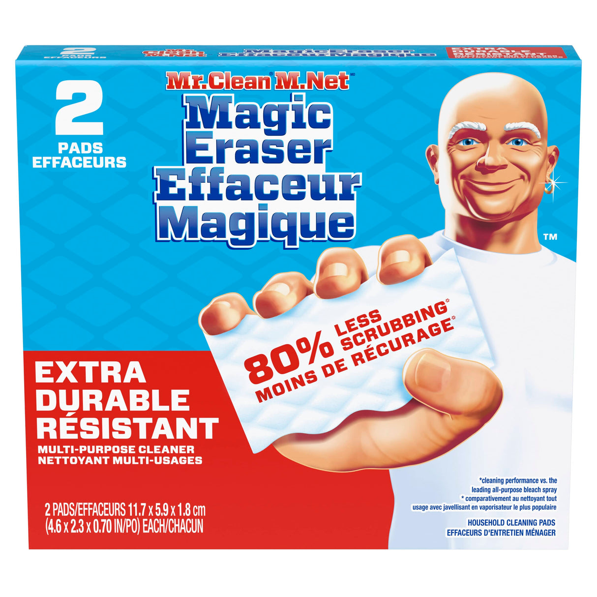 2 Pack Extra Power Magic Eraser All Purpose Sponges