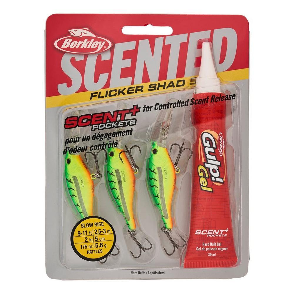 Berkley FSFSH5PP-FT Scented Flicker Shad Pro Pack, 5 cm, 3/16 oz Firetiger