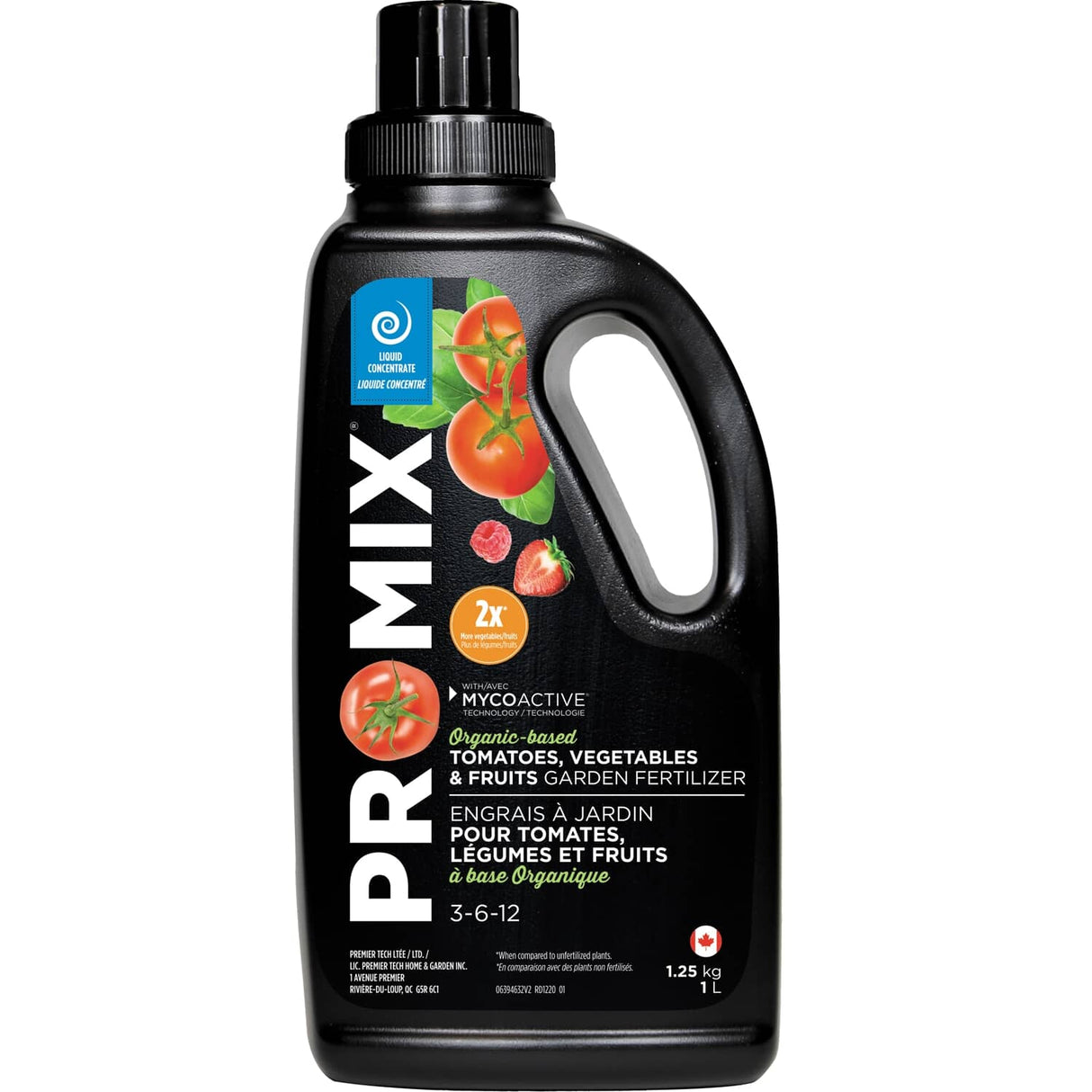 Liquid Tomato/Vegetable/Fruit Fertilizer - 3-6-12, 1 L