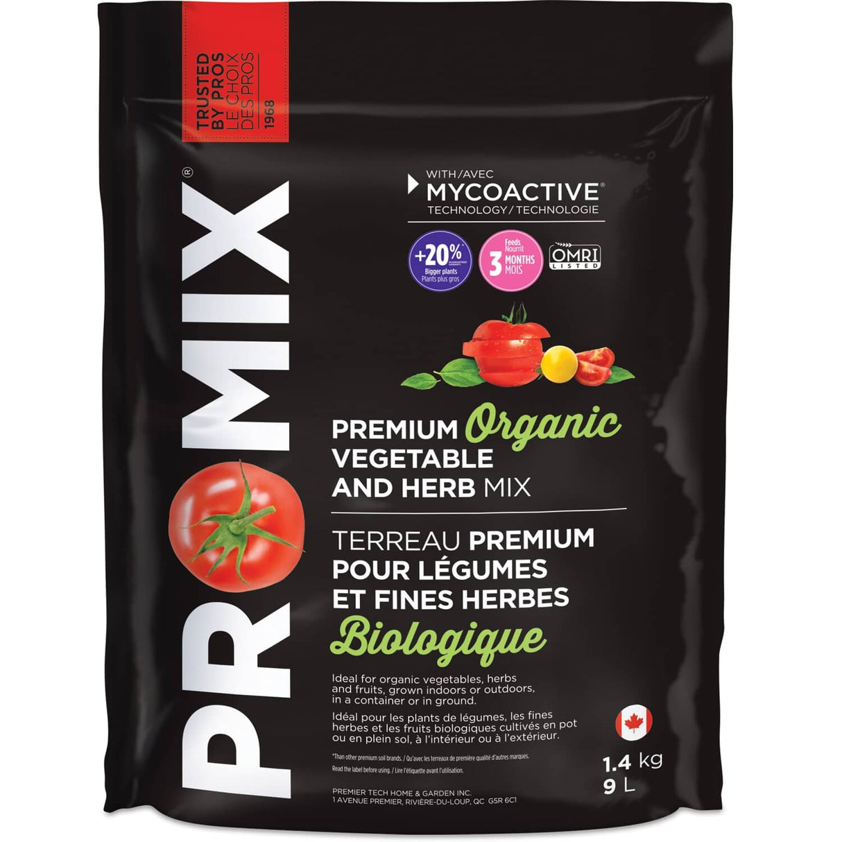 Vegetable & Herb Organic Soil - 9 L