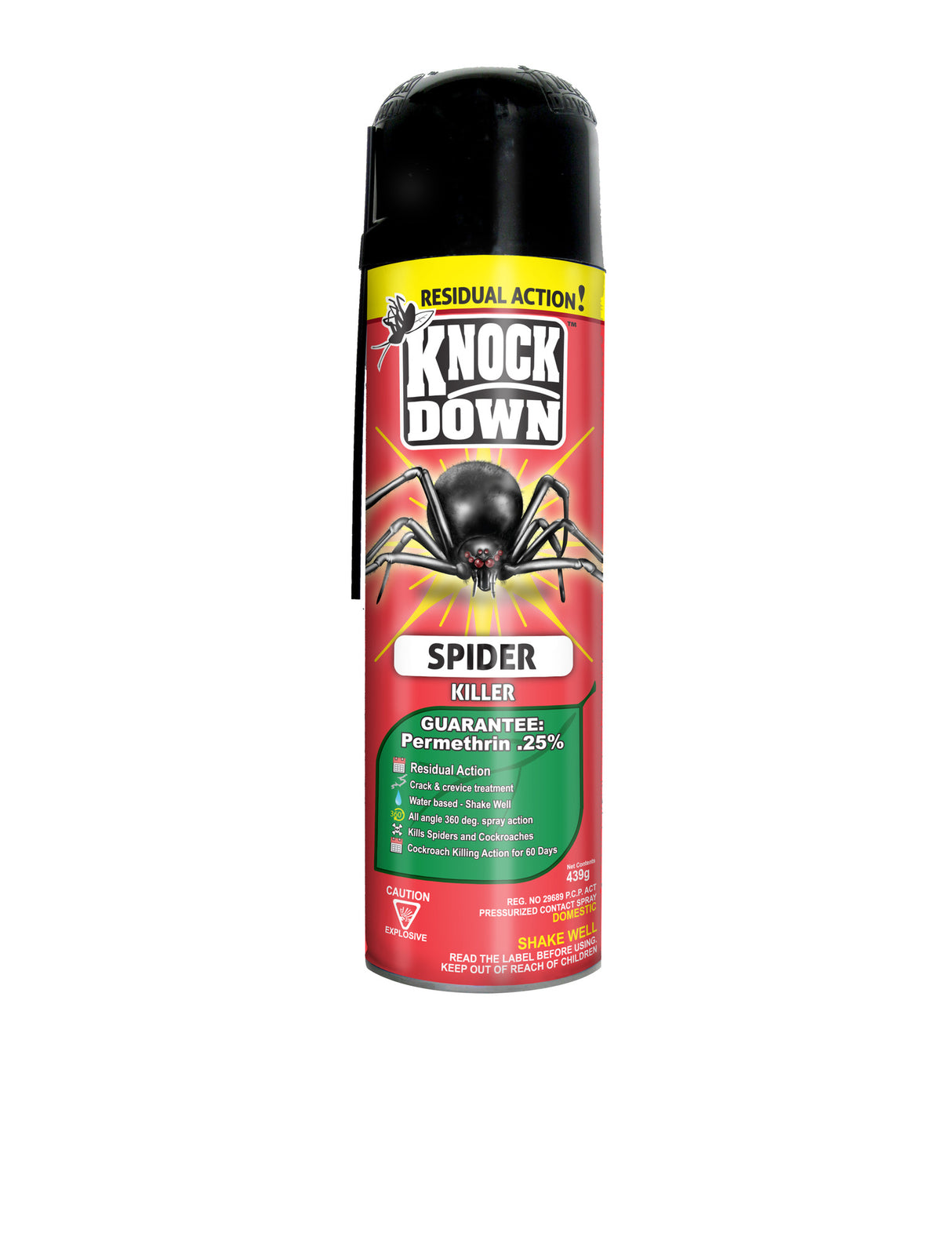 Knock Down KD103D Spider Killer 0.25% Permethrin 439g Aerosol