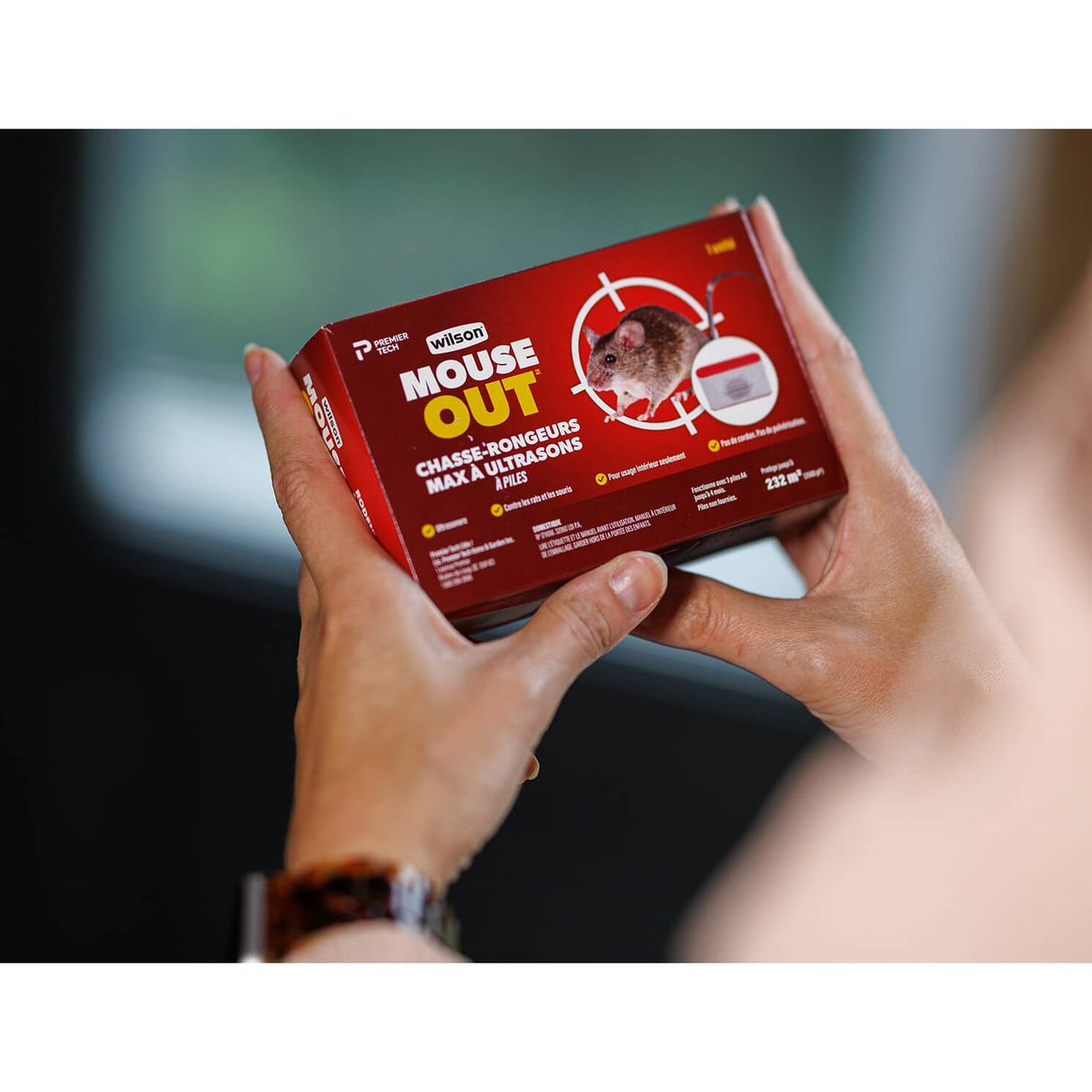 MouseOUT Battery Operated Sonic Repel MAX Rodent Repeller