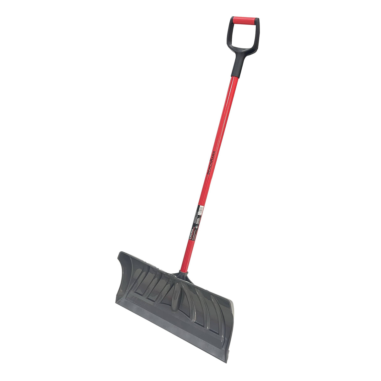 24" Poly Blade Snow Pusher with Fiberglass D-Grip Handle