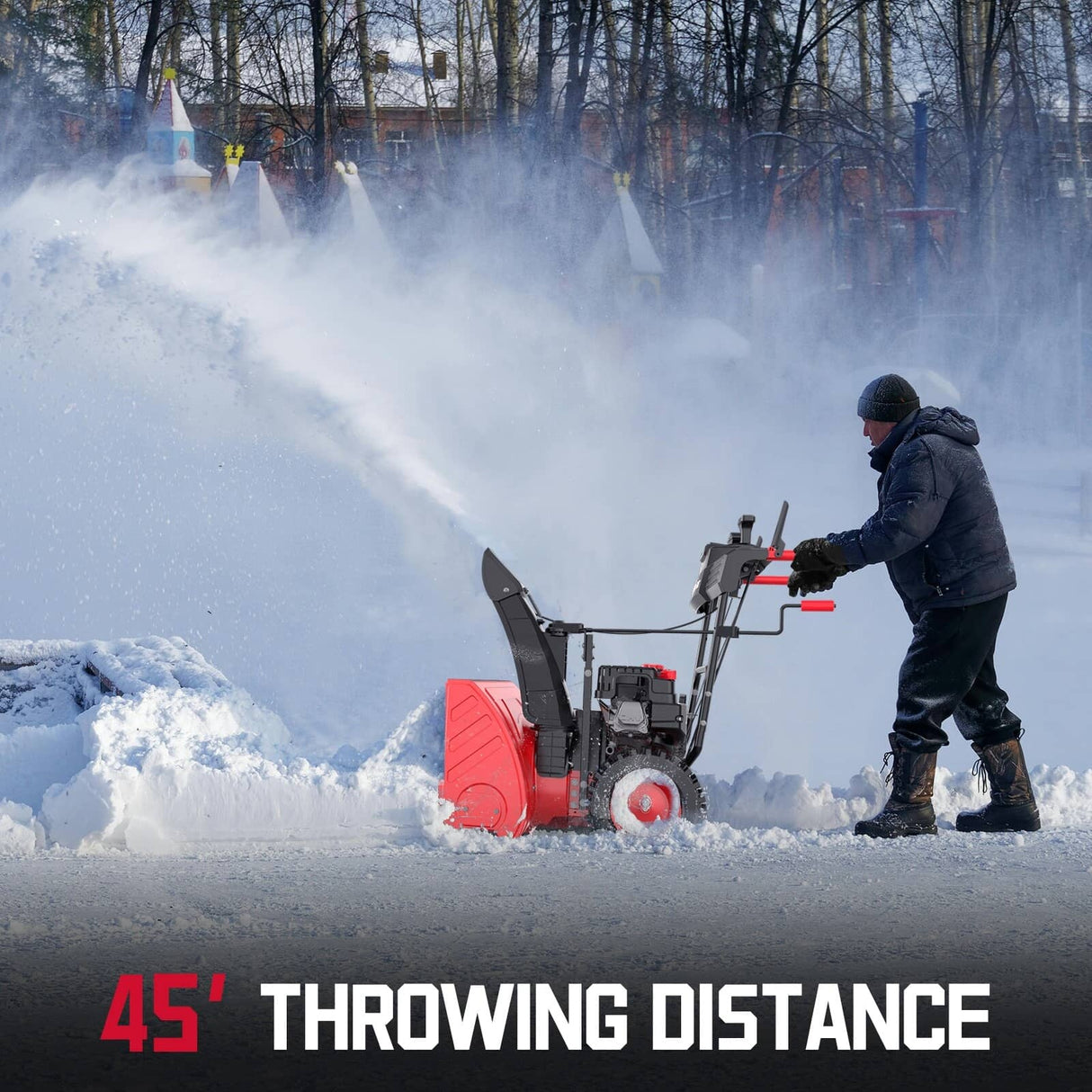 252cc 2-Stage Snow Blower with LED Light - 26"