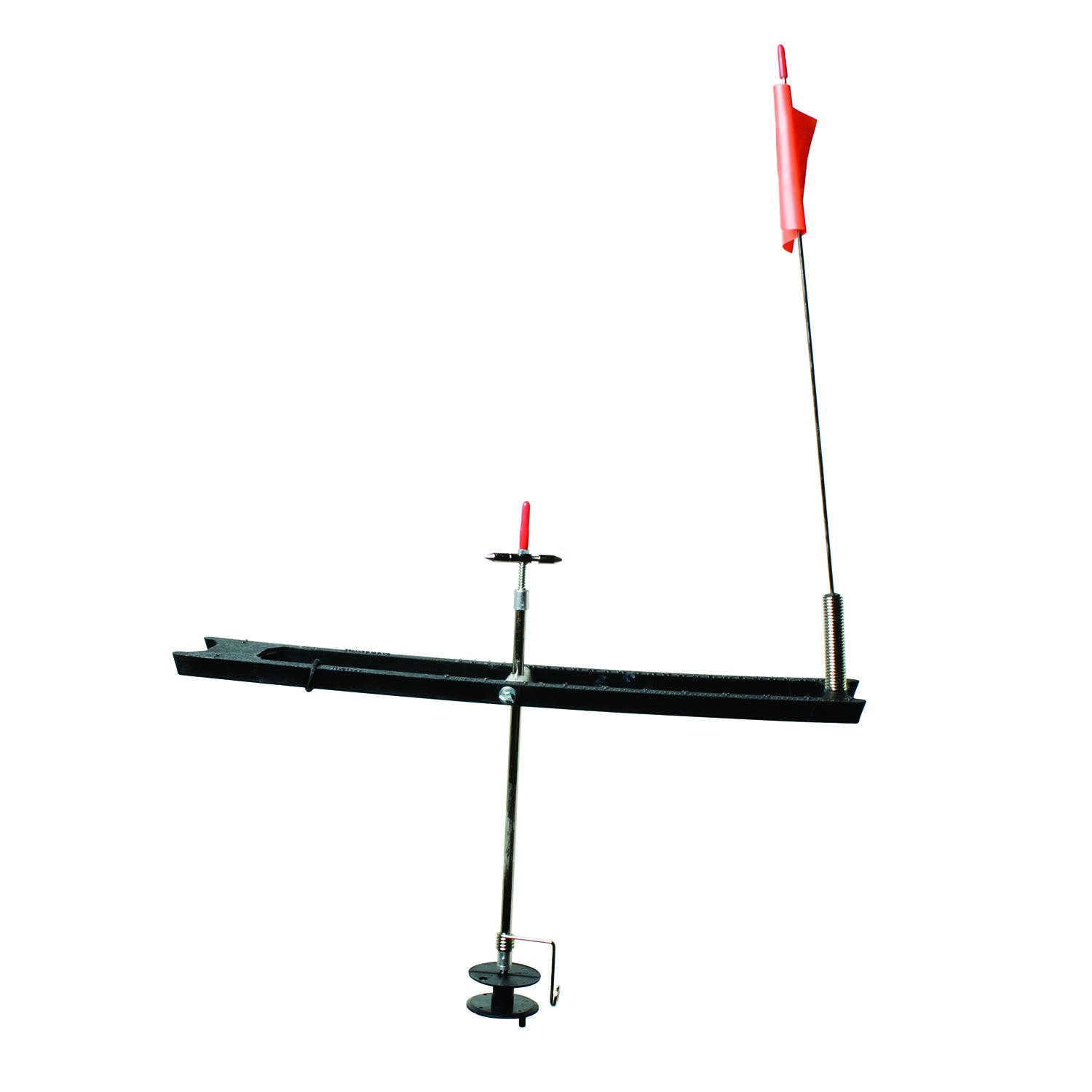 Eagle Claw QATIPUP Ice Fishing Tip Up, Plastic, 17-1/2" x 3-1/16", 65 yd Line Capacity, 16" Ruler