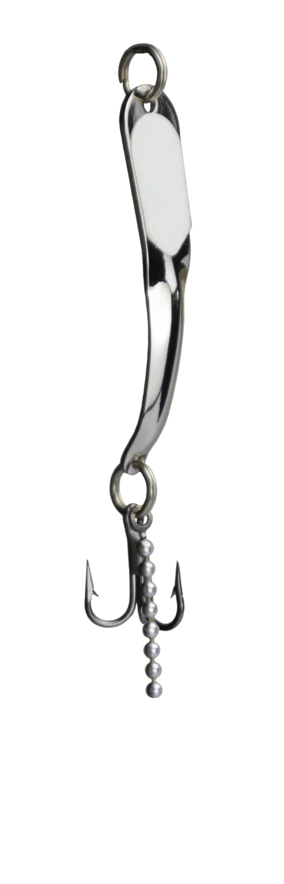 Iron Decoy Steely 1 SGW Steely Spoon Size 1, 1-1/2", 1/12 oz Silver Glow in the Dark