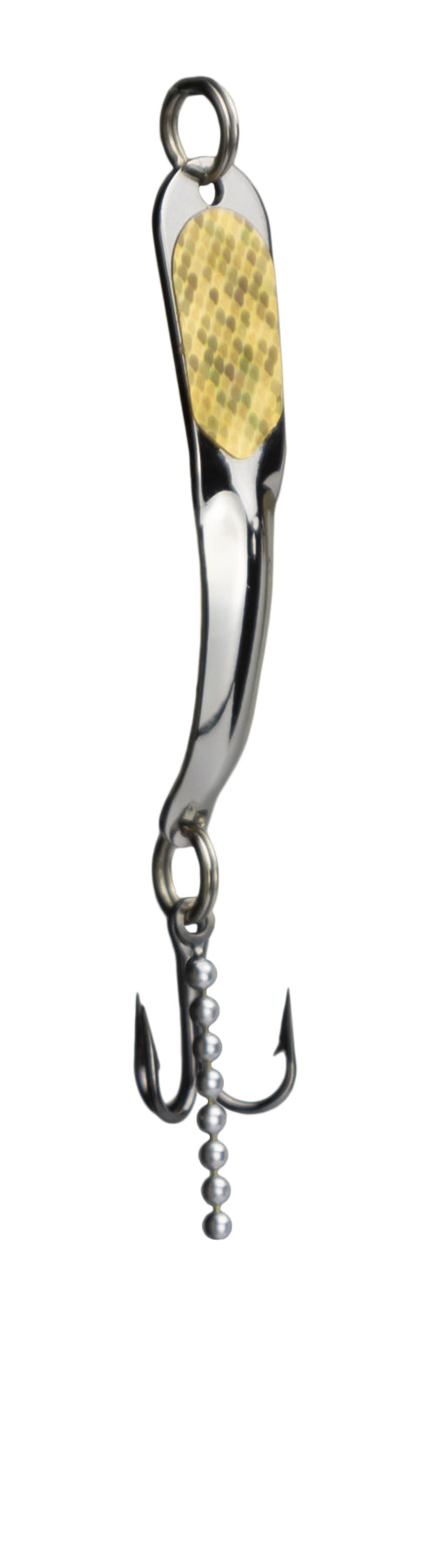 Iron Decoy Steely 1 SG Steely Spoon Size 1, 1-1/2", 1/12 oz, Silver Gold