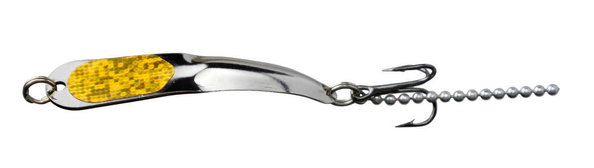 Iron Decoy Steely 2 SG Steely Spoon Size 2, 2", 1/10 oz, Silver Gold