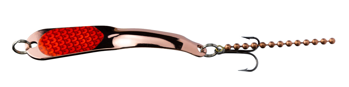 Iron Decoy Steely 2 CO Steely Spoon Size 2, 2 3/4", 1/4 oz, Copper Orange