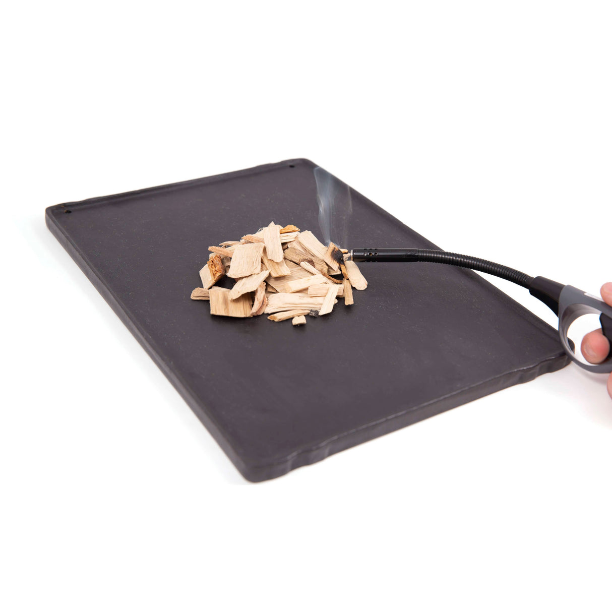 Butane Lighter - Refillable, Black & Grey