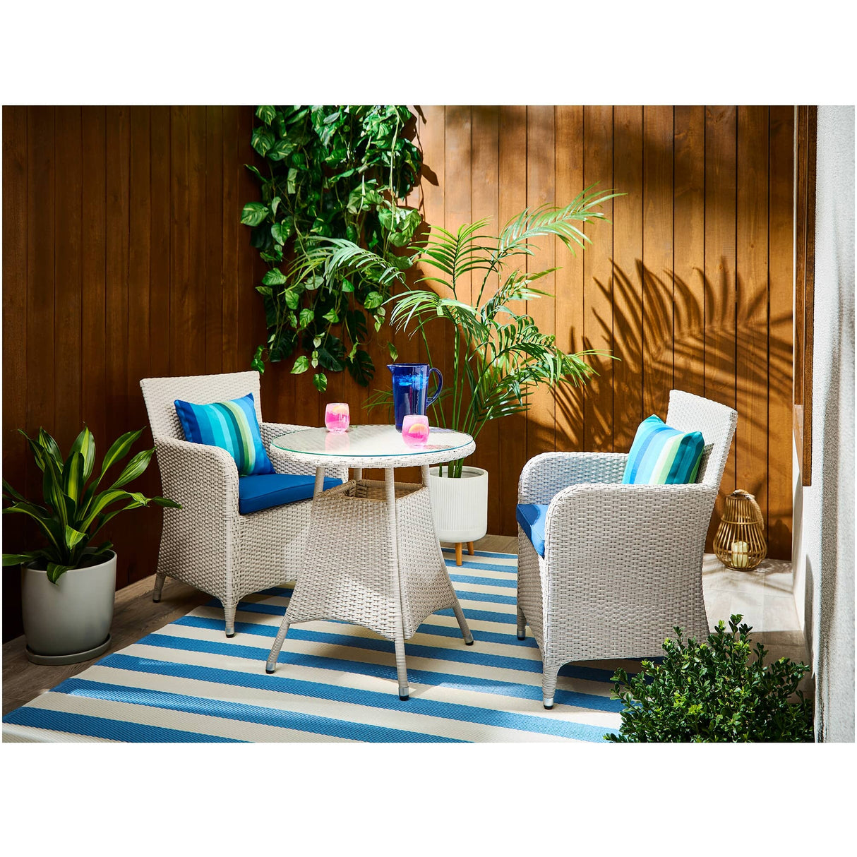 Solana Wicker Chat Set - 3 Piece