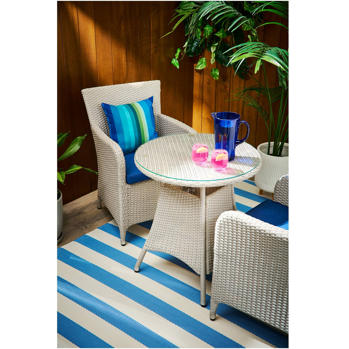 Solana Wicker Chat Set - 3 Piece