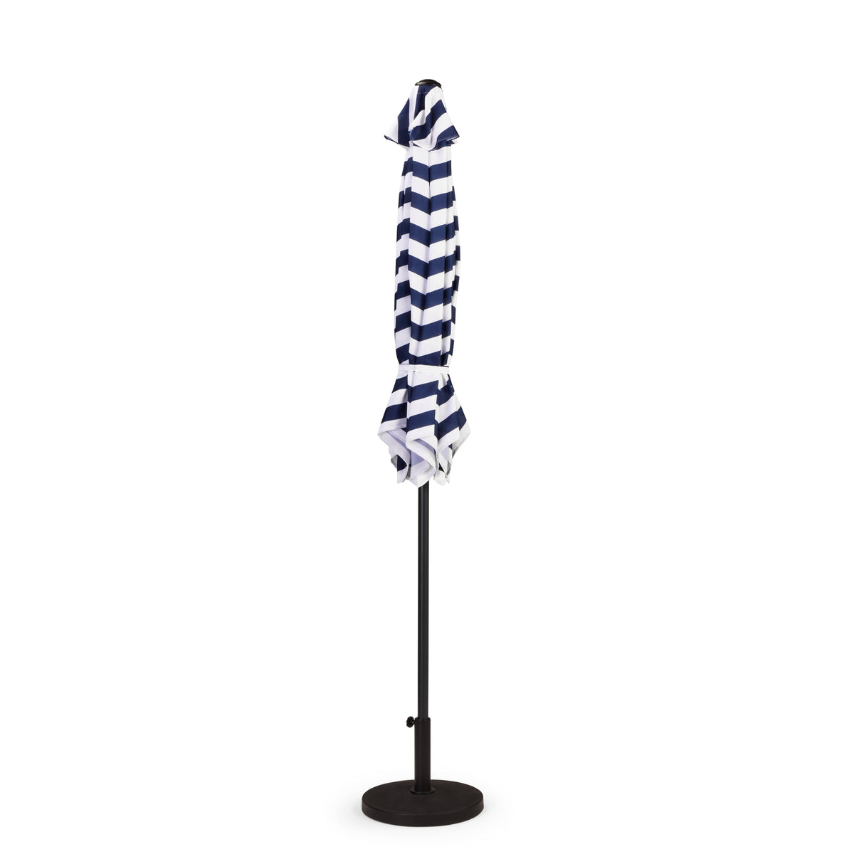 9' Tilt & Crank Market Umbrella - Navy & White Stripe