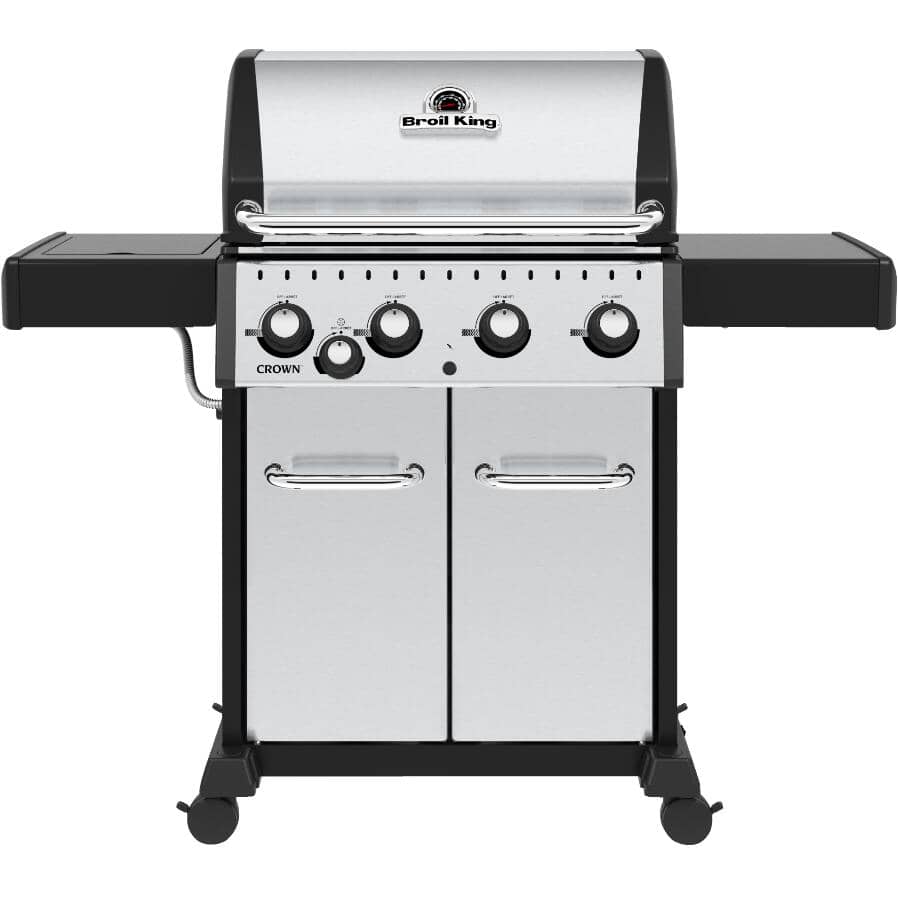 Crown S440 Propane BBQ - 4 Burner + Side Burner