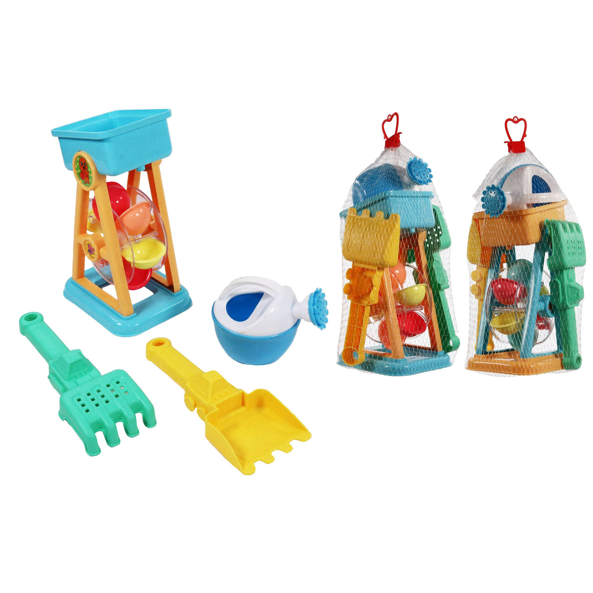 Sand Water Wheel Beach Set - 4 Pieces