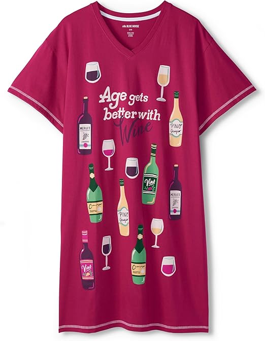 Age Better With Wine Sleepshirt