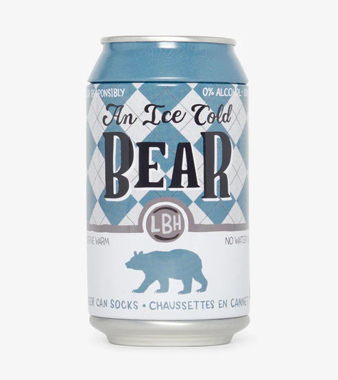 Ice Cold Bear Beer Can Socks