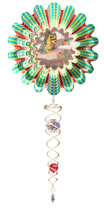 Animated Butterfly Windspinner
