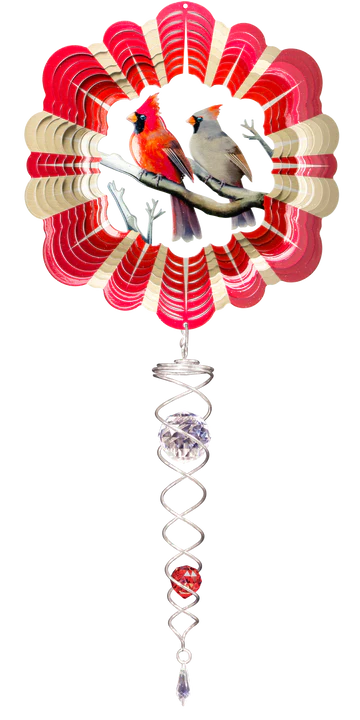 Small Cardinal Wind Spinner
