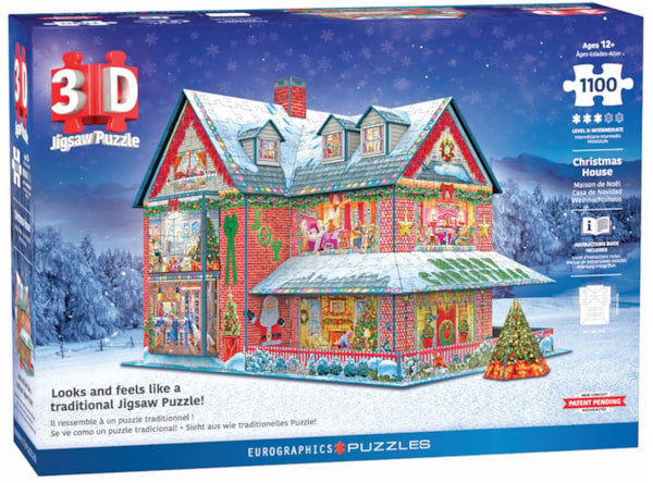 3D Christmas House Puzzle