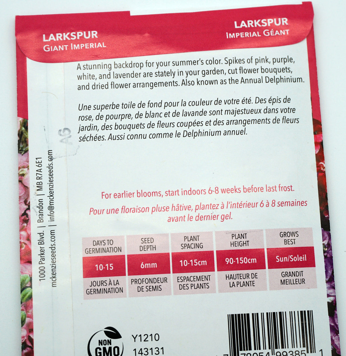 Giant Imperial Larkspur Seeds