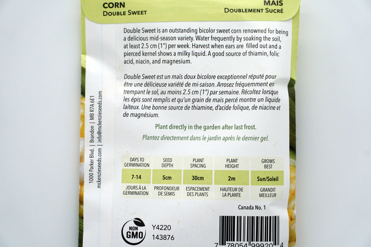 Double Sweet Corn Seeds