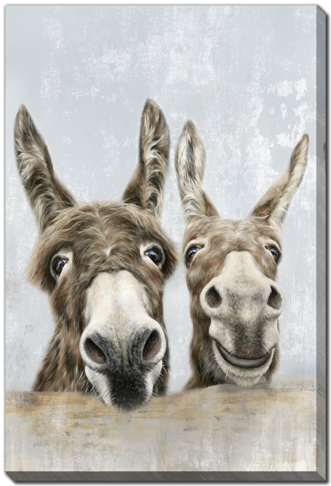 The Donkeys Canvas Art