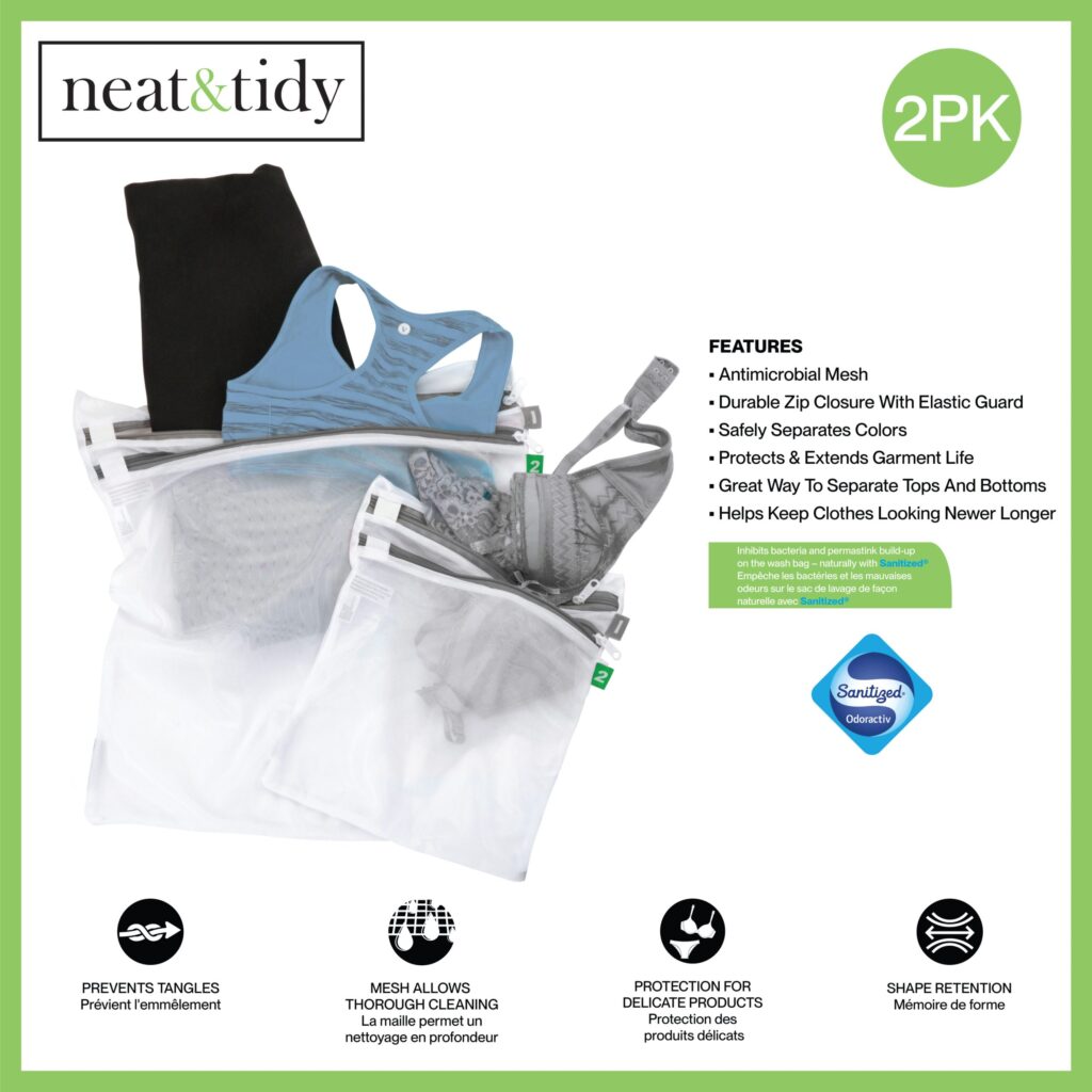 Mesh Double Pocket Laundry Bag - 2 Pack