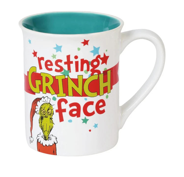 Resting Grinch Face Mug