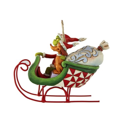 Grinch Sleigh Ornament