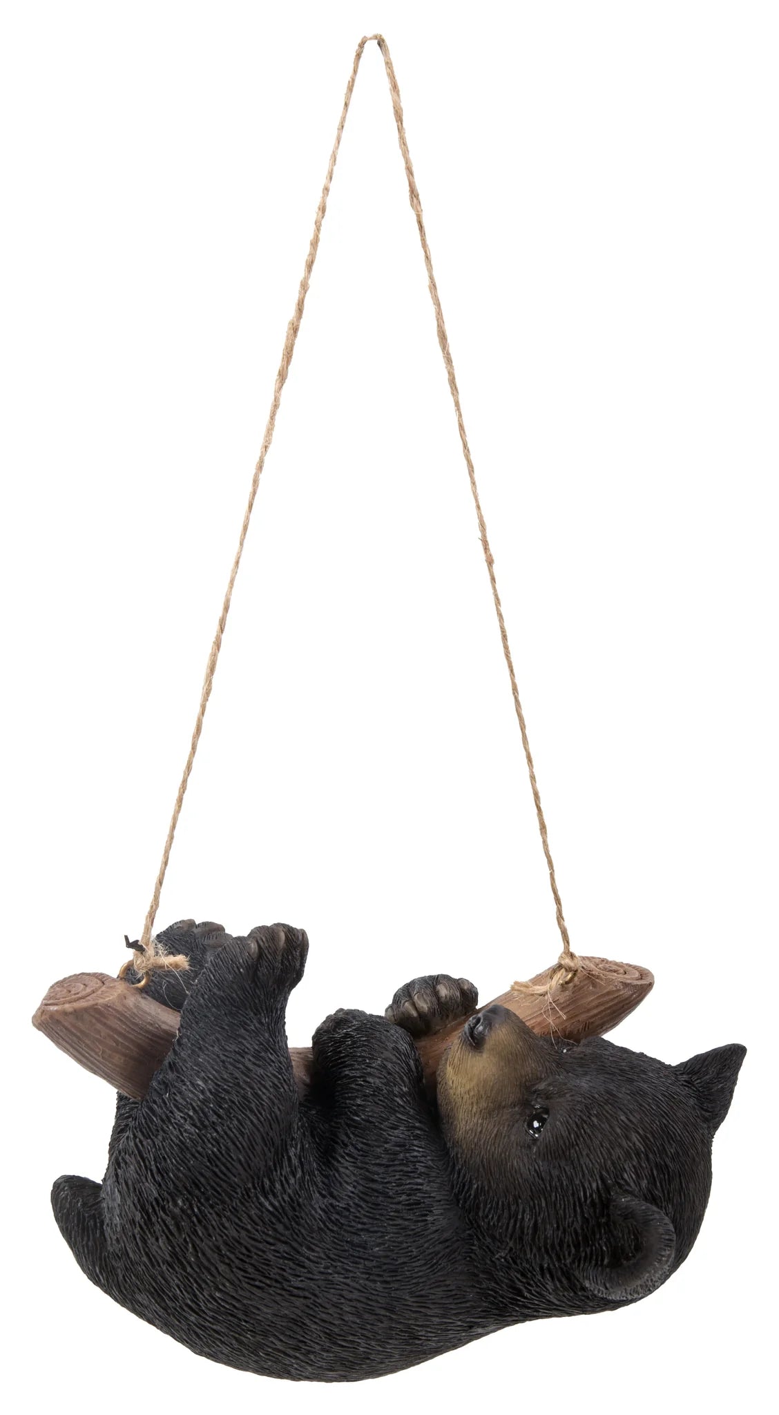 Hanging Black Bear On Branch Decor