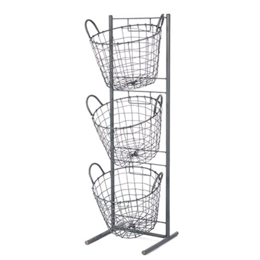 3 Basket Metal Display