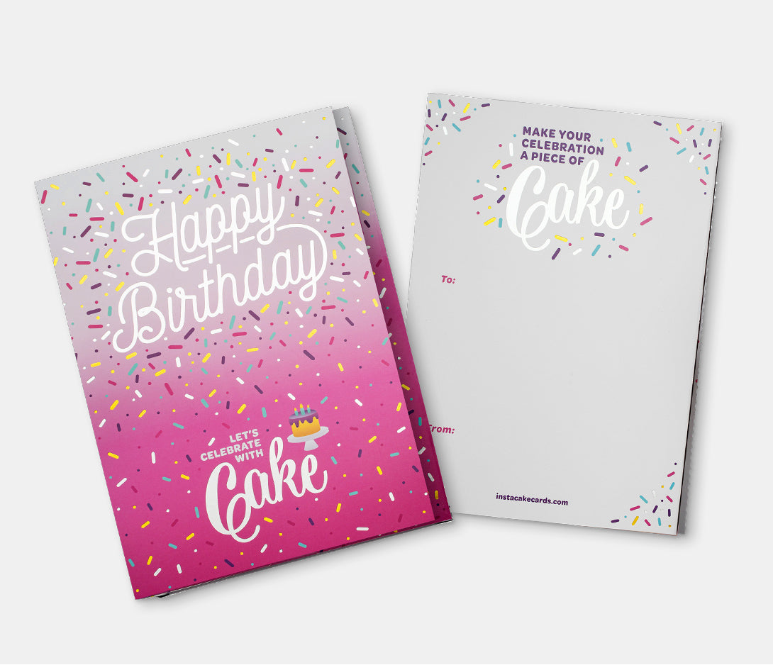 Happy Birthday Cake Card - Vanilla Flavour