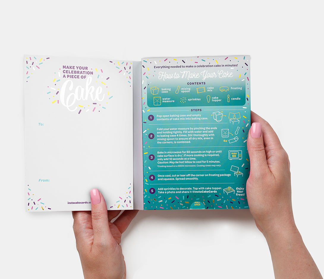 Happy Birthday Cake Card - Vanilla Flavour