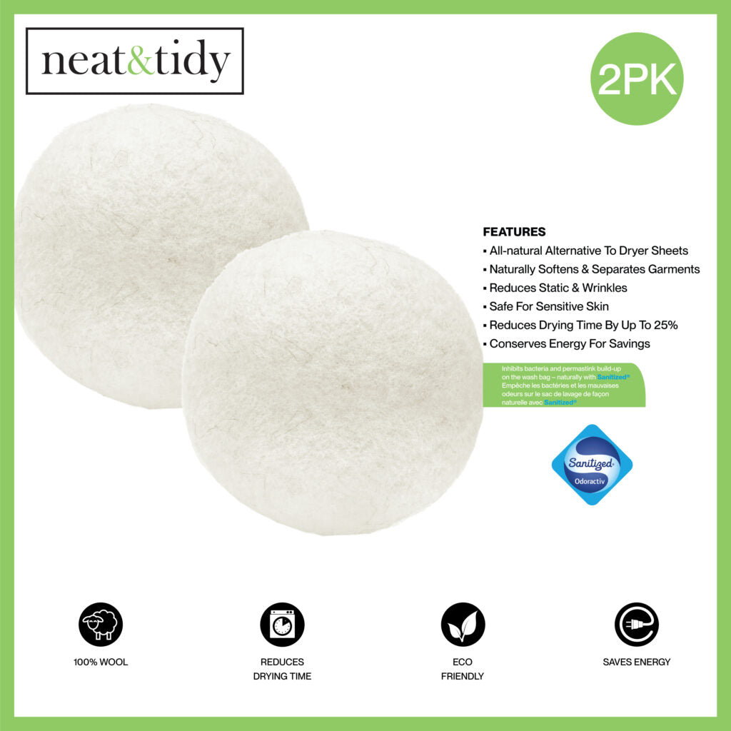 Wool Dryer Balls - 2 Pack