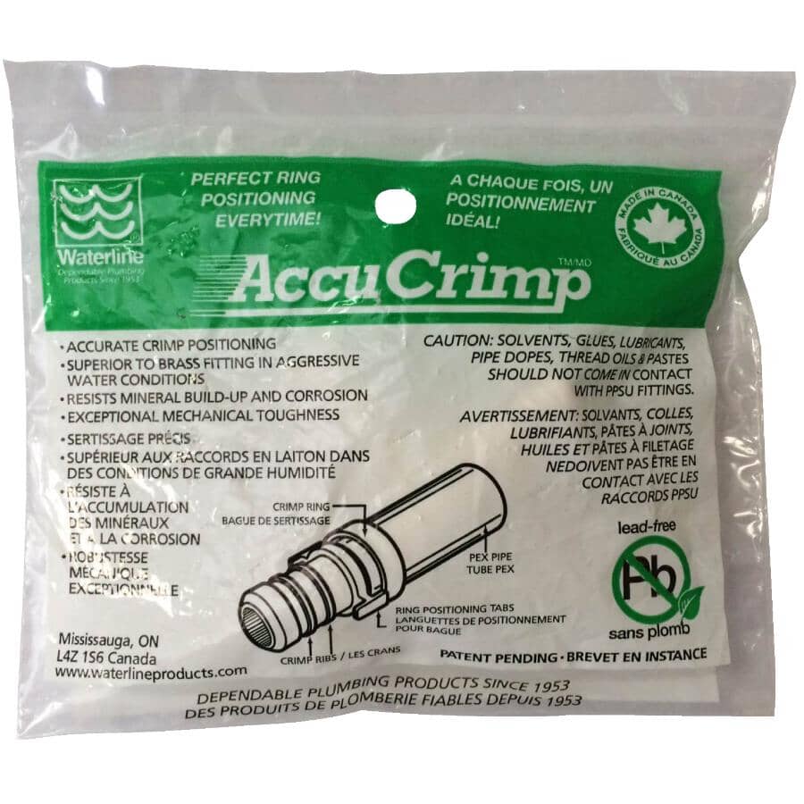 1/2" PEX Poly Couplings - 2 Pack