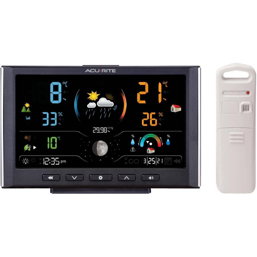 Indoor/Outdoor Wireless Digital Forecaster Thermometer with Comfort Metre