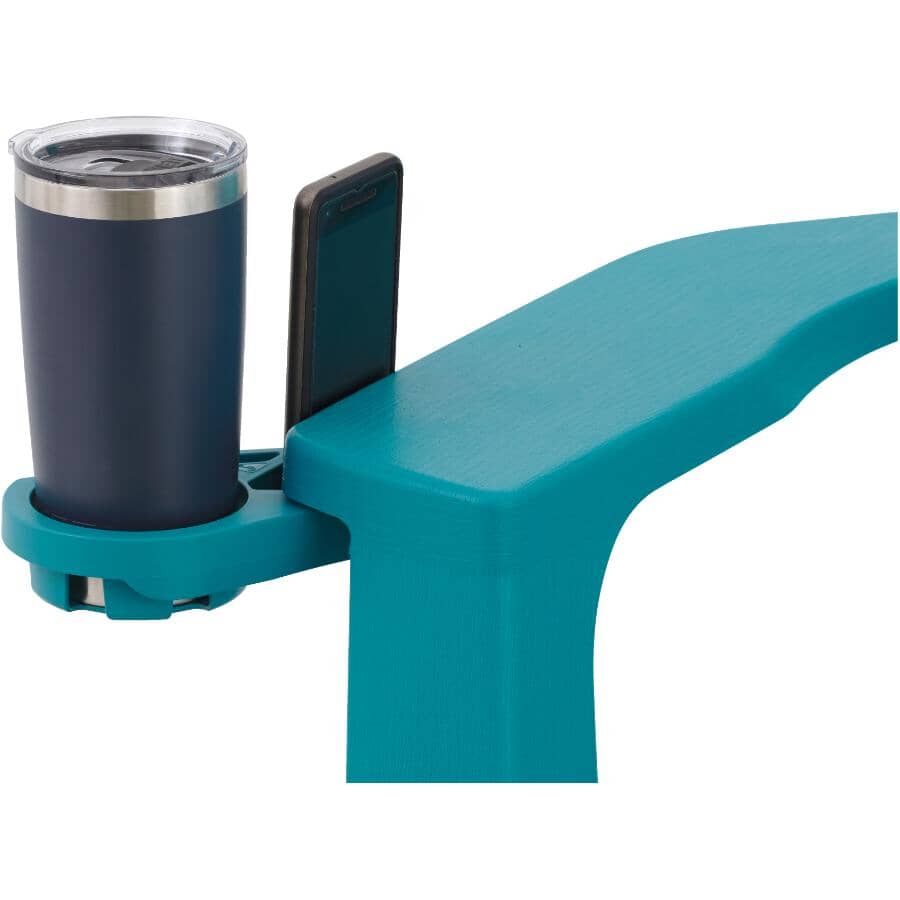Deluxe Adirondack Chair with Cup Holder - Teal