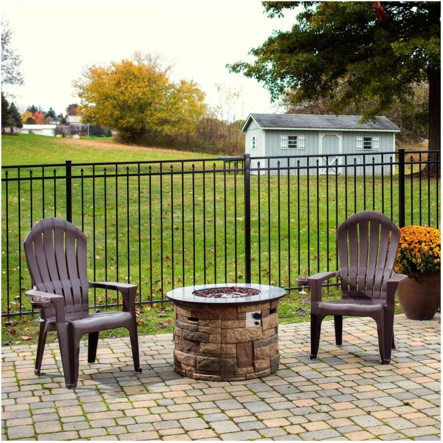 Earth Brown Big Easy Stacking Adirondack Chair