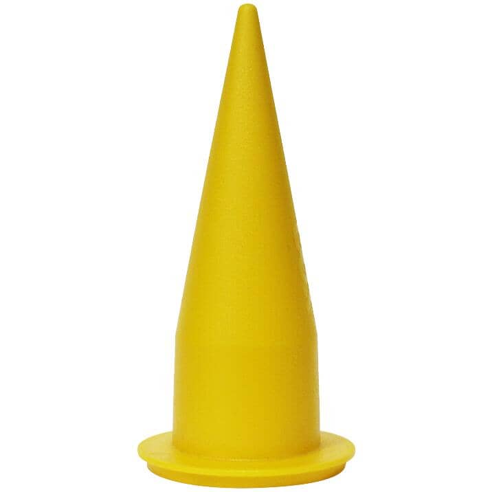 Plastic Nozzle Cone - Yellow, 5 Pack