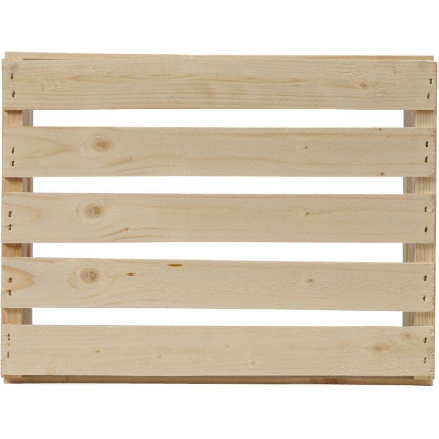 16" x 12.5" x 4.75" Pine Crate