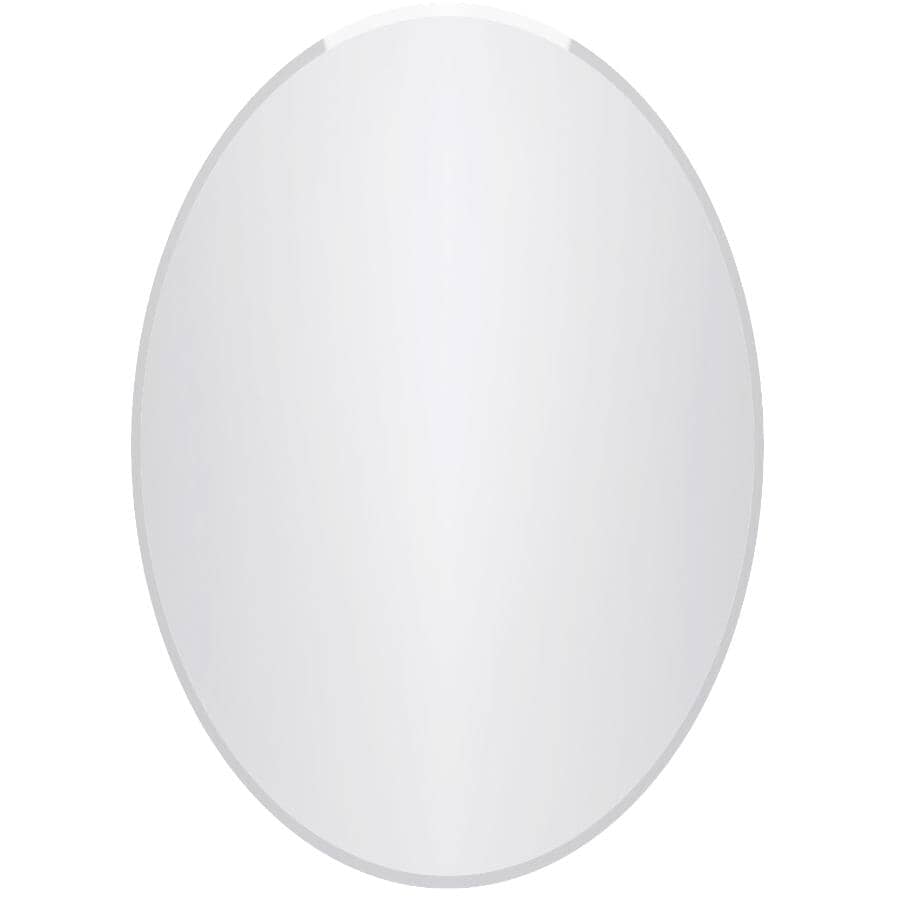 Frameless Oval Wall Mirror - 20" x 28"