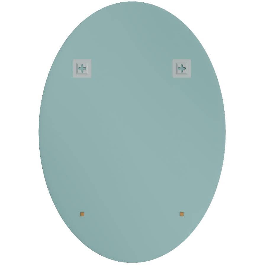 Frameless Oval Wall Mirror - 20" x 28"