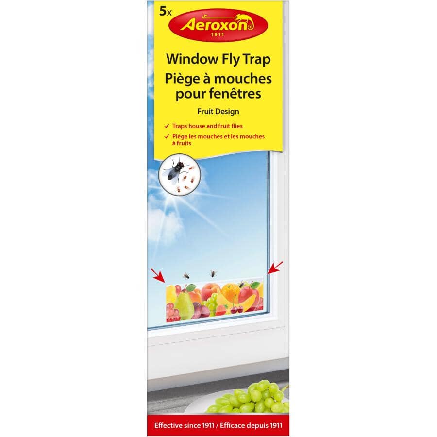 Transparent Window Fly Trap - 5 Pack