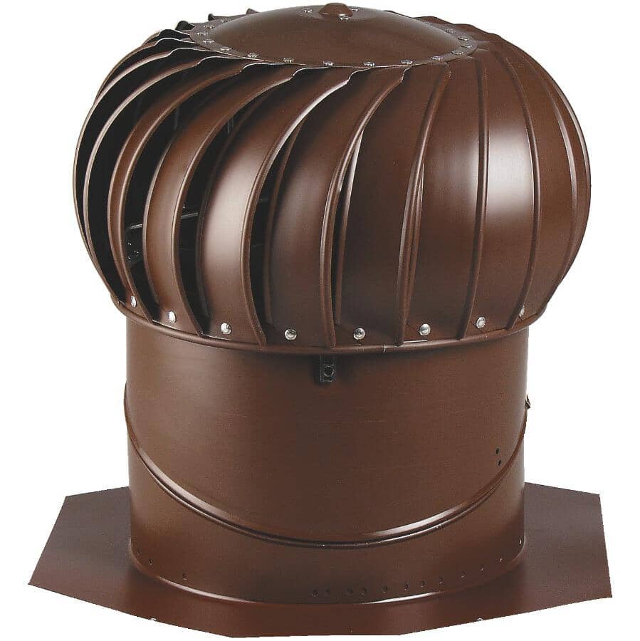 14" Brown Aluminum Turbine Vent