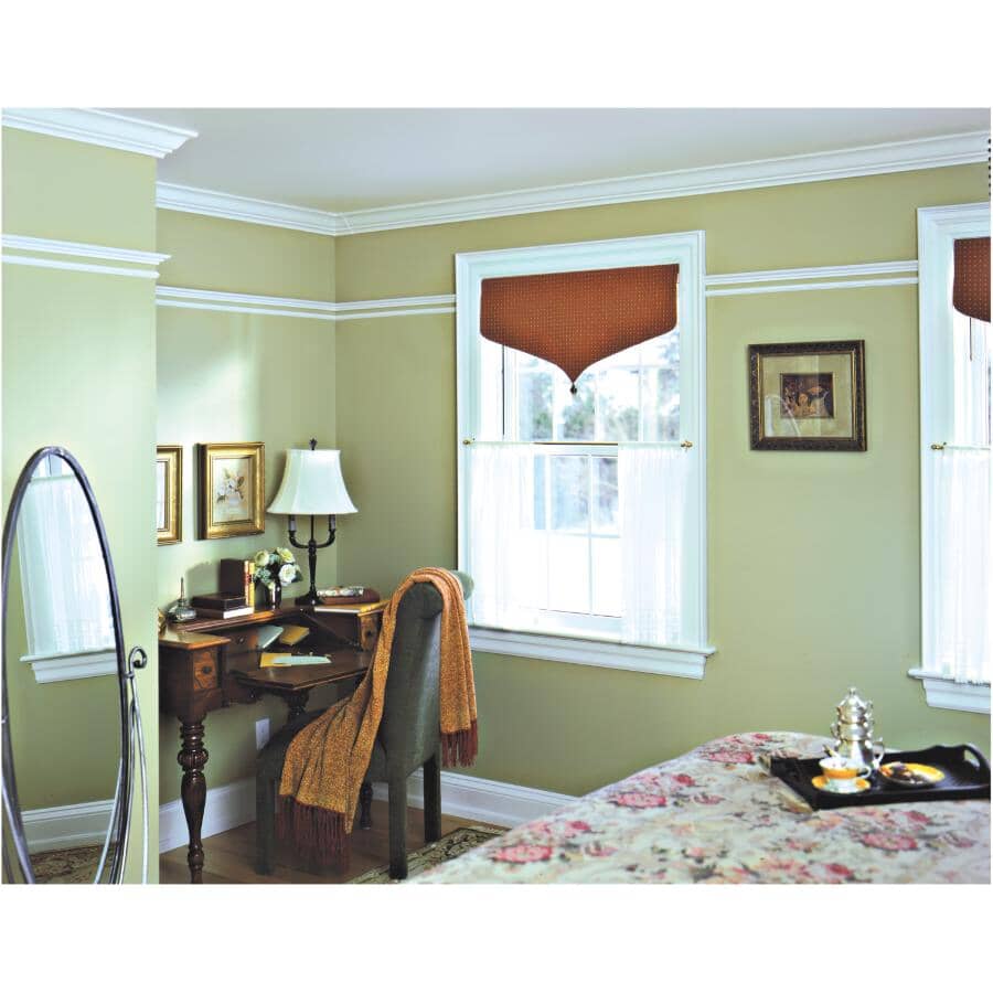 3/8" x 3-7/8" x 8' Medium Density Fibreboard Primed Colonial Baseboard Moulding