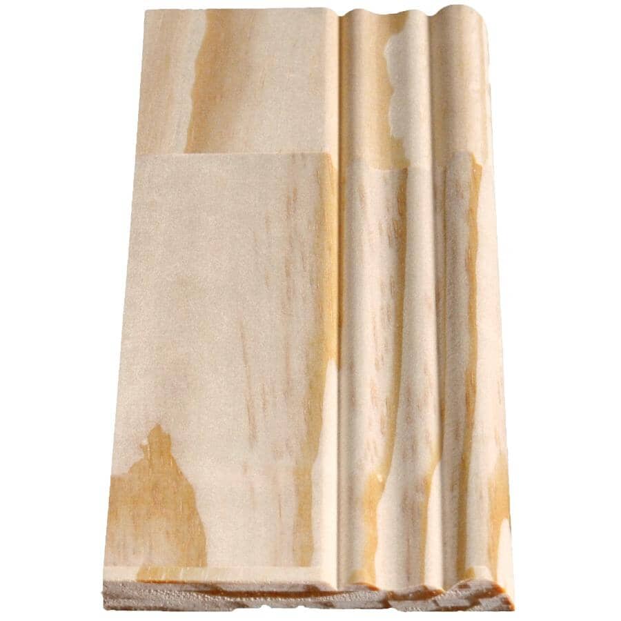 5/16" x 3-1/8" x 8' Finger Jointed Pine Colonial Baseboard Moulding