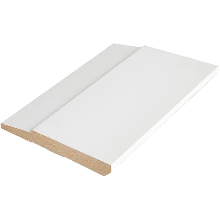 5/8" x 5-1/2" x 8' "M" Collection Medium Density Fibreboard Primed Baseboard Step Moulding
