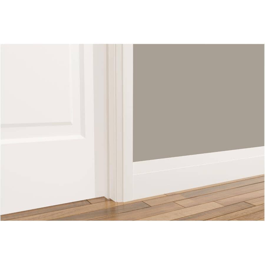 5/8" x 5-1/2" x 8' "M" Collection Medium Density Fibreboard Primed Baseboard Step Moulding
